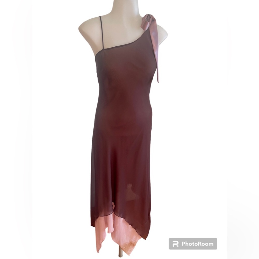 New With Tags Reference Women’s Asymmetrical Brown Cocktail Dress SZ Juniors L